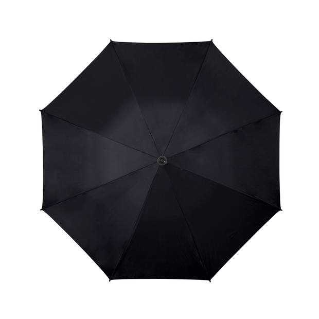 Falcone wandelstokparaplu handopening 102 cm polyester zwart