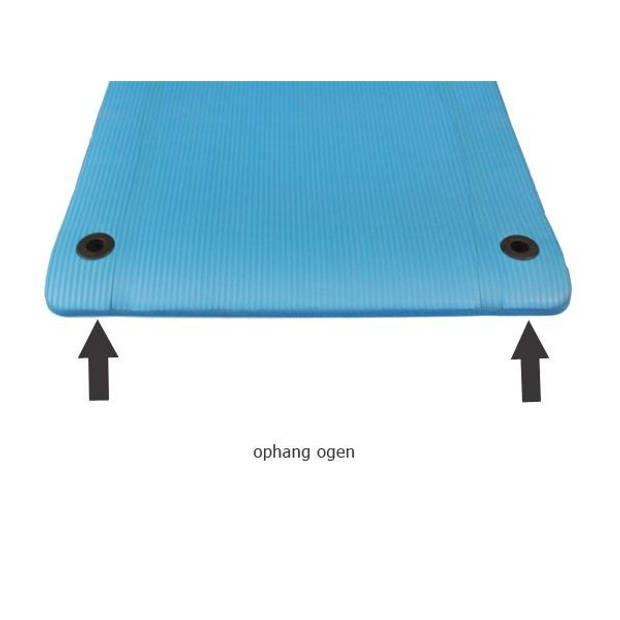Yoga mat - focus fitness pro - blauw