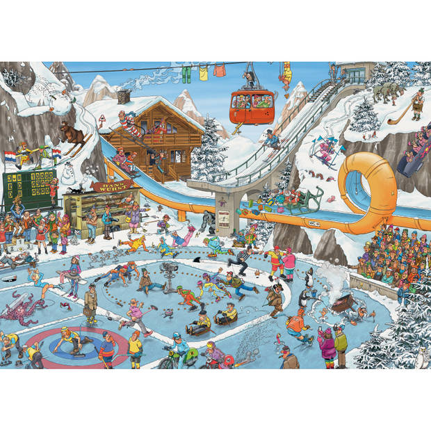 Jumbo legpuzzel Jan van Haasteren De Winterspelen 1000 stukjes