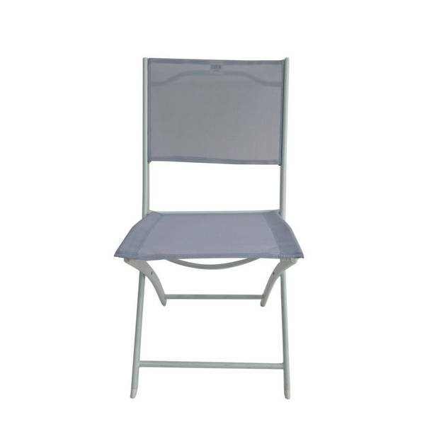 Royal Patio campingstoel Sellin - lichtgrijs/wit