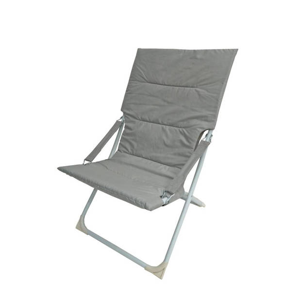 Royal Patio relaxfauteuil Sellin - lichtgrijs/wit