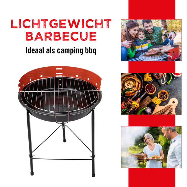 BBQ Collection Barbecue - BBQ Houtskool - Lichtgewicht Draagbare Barbeque Grill - Ø 43 cm - Willekeurige Kleur