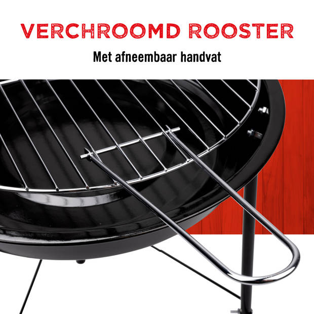 BBQ Collection Barbecue - BBQ Houtskool - Lichtgewicht Draagbare Barbeque Grill - Ø 43 cm - Willekeurige Kleur