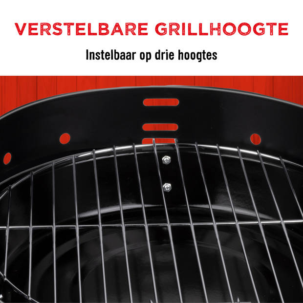 BBQ Collection Barbecue - BBQ Houtskool - Lichtgewicht Draagbare Barbeque Grill - Ø 43 cm - Willekeurige Kleur