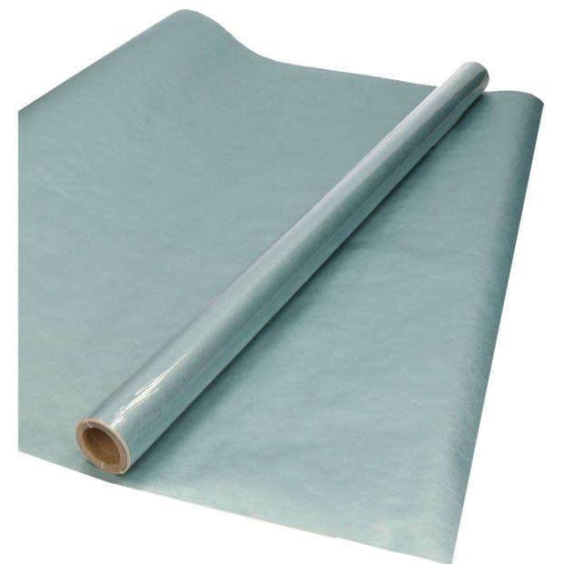 Rollen ijsblauw kraftpapier/inpakpapier 70 x 200 cm - Cadeaupapier