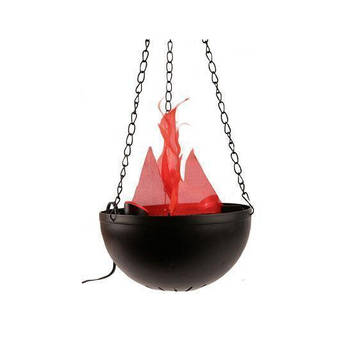 Halloween hanglamp met flikkerende vlam - Feestdecoratievoorwerp