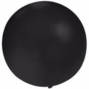 Feest mega ballon zwart 60 cm - Ballonnen