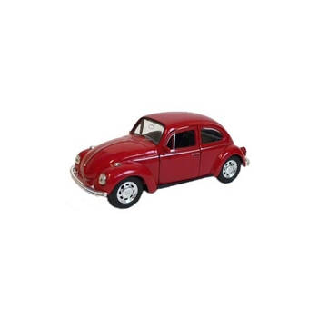 Speelauto Volkswagen Kever rood 12 cm - Speelgoed auto's