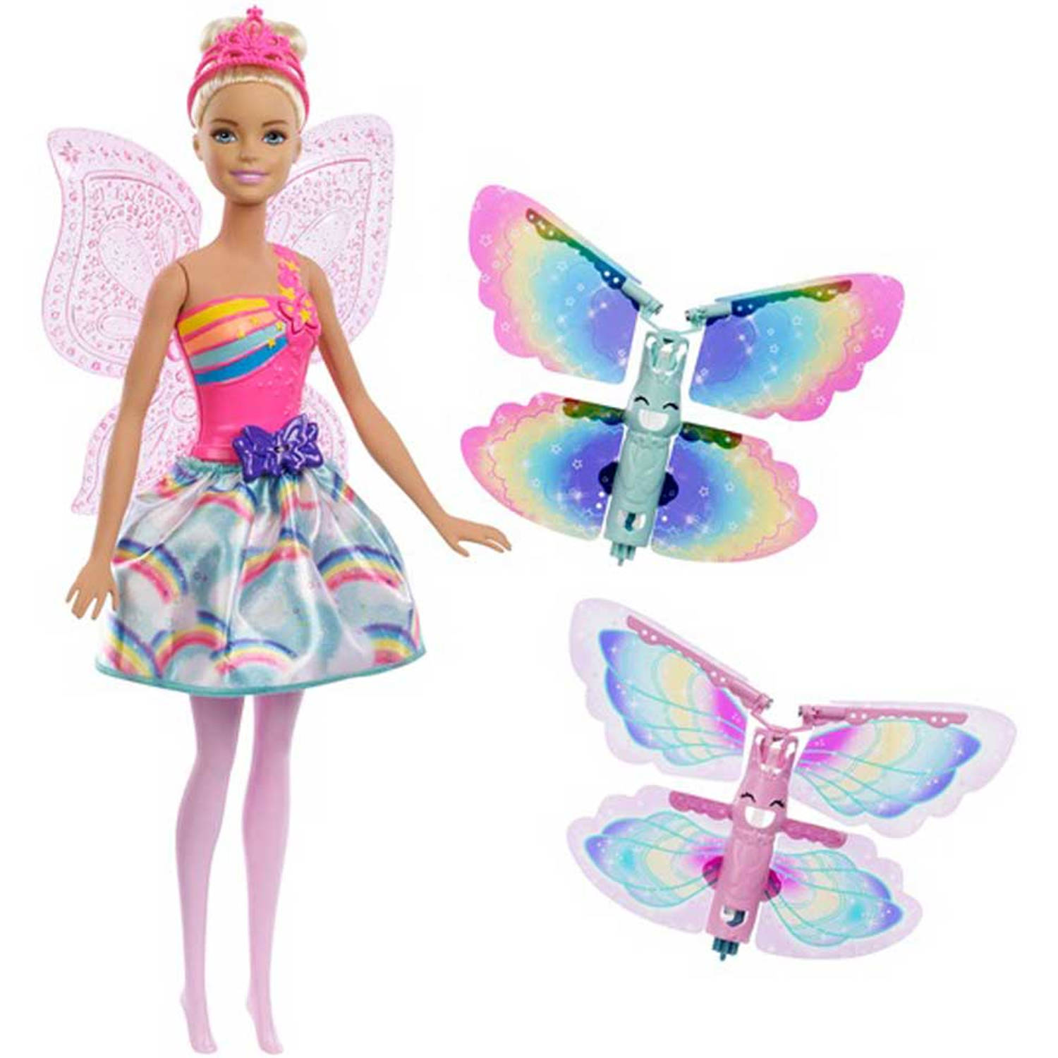 Industrialiseren klasse Verloren Barbie Dreamtopia fee met vliegende vleugels | Blokker