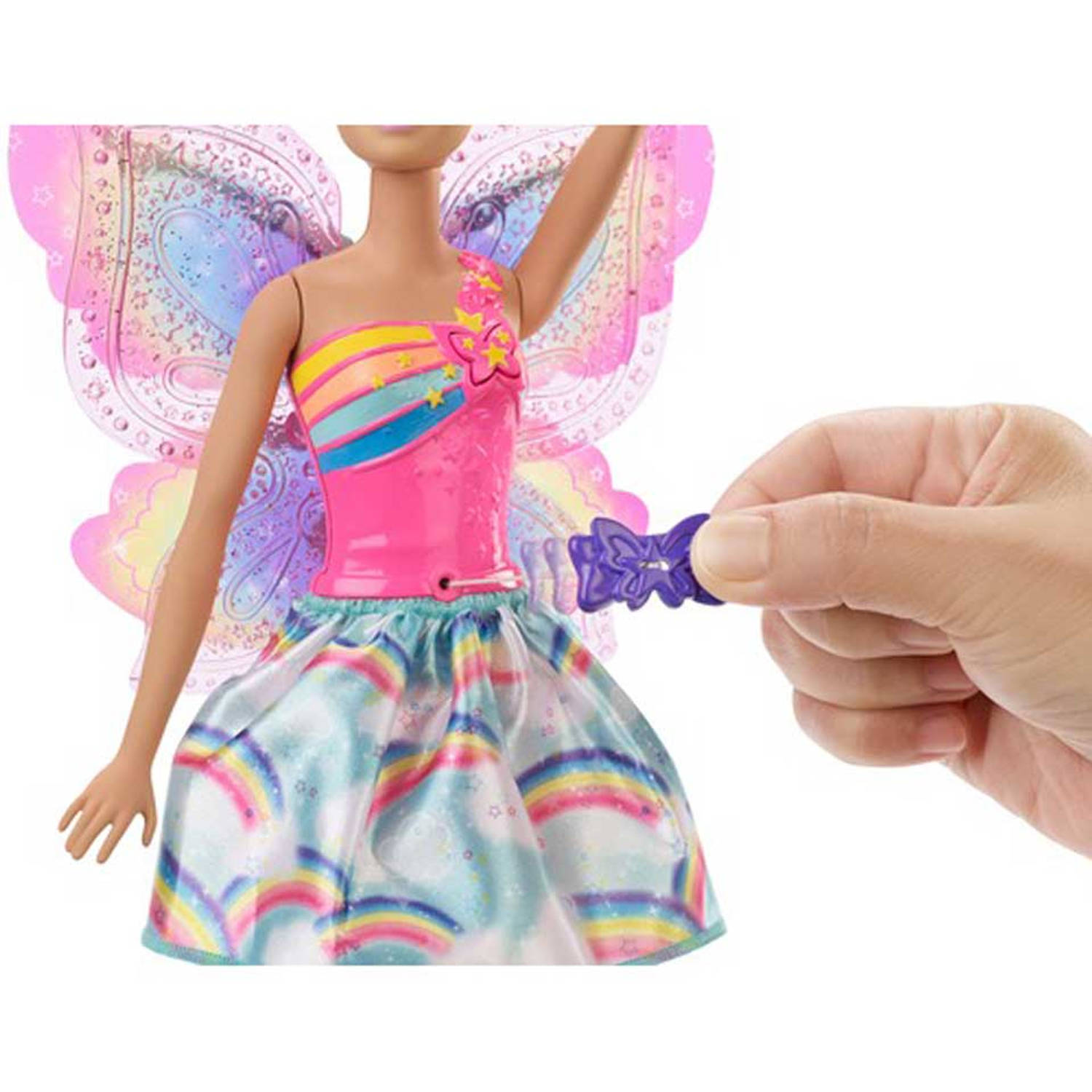 achterzijde Zuivelproducten zo Barbie Dreamtopia fee met vliegende vleugels | Blokker