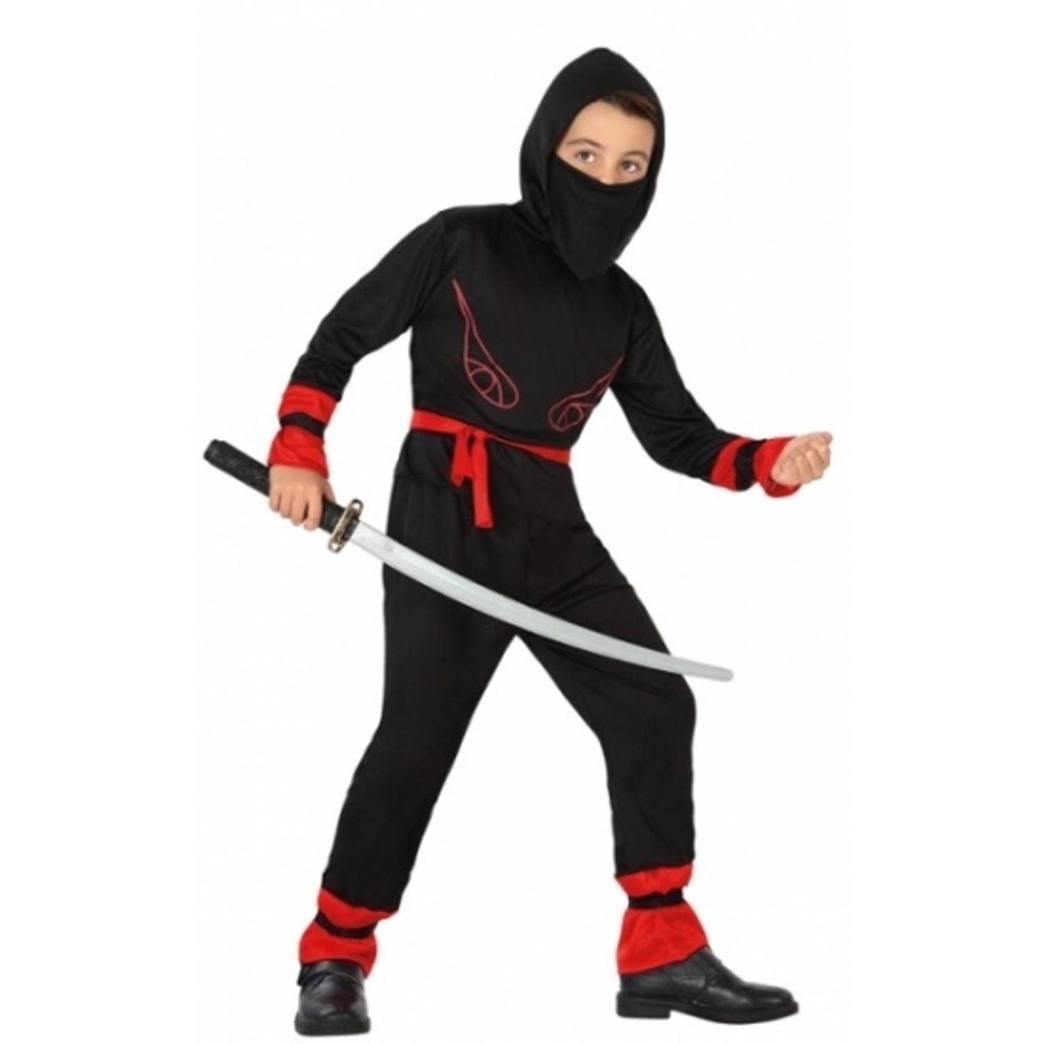 afstuderen Quagga potlood Ninja pak kind zwart 128 (7-9 jaar) - Carnavalskostuums | Blokker