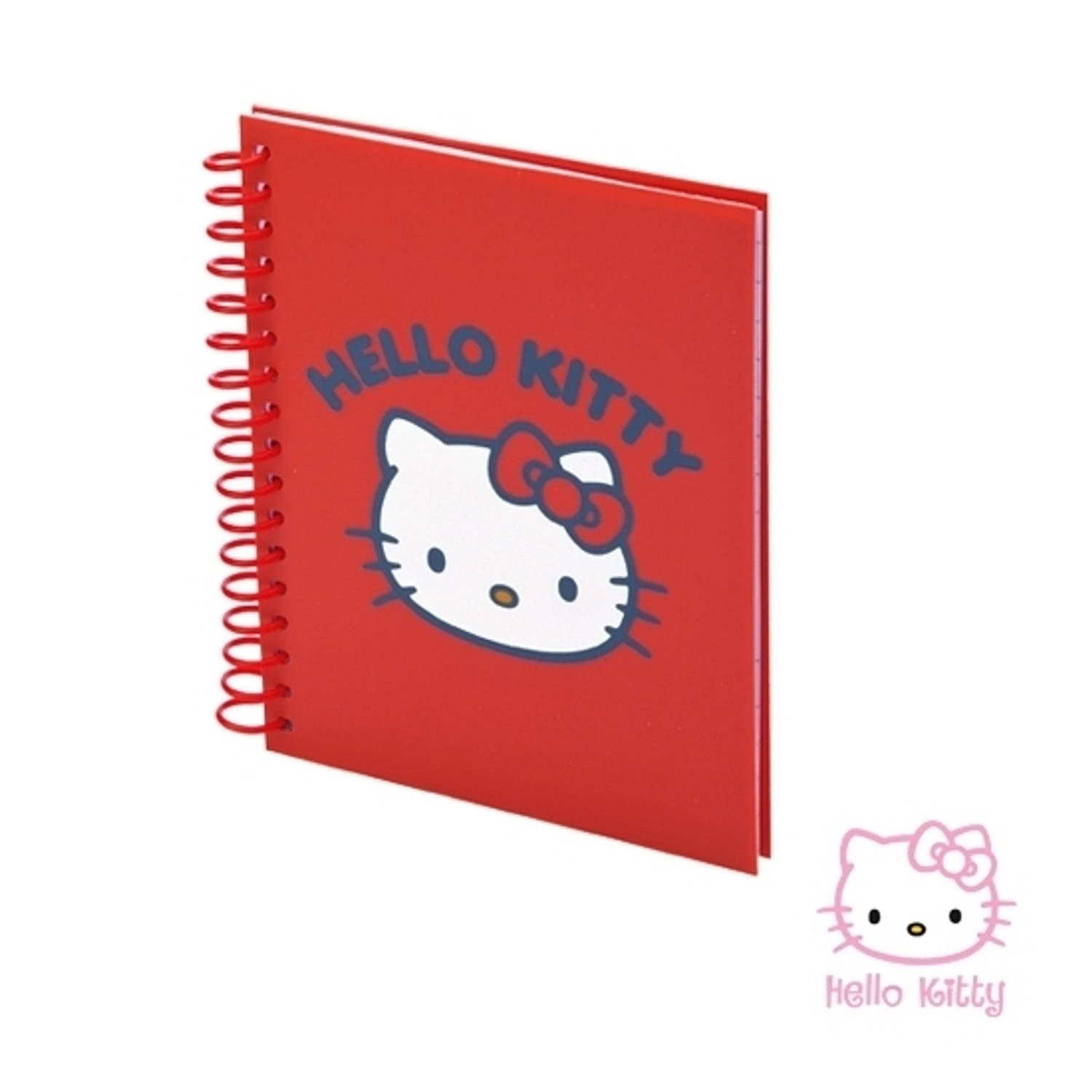 Rood Hello Kitty Schriftje 80 Vellen - Notitieboek