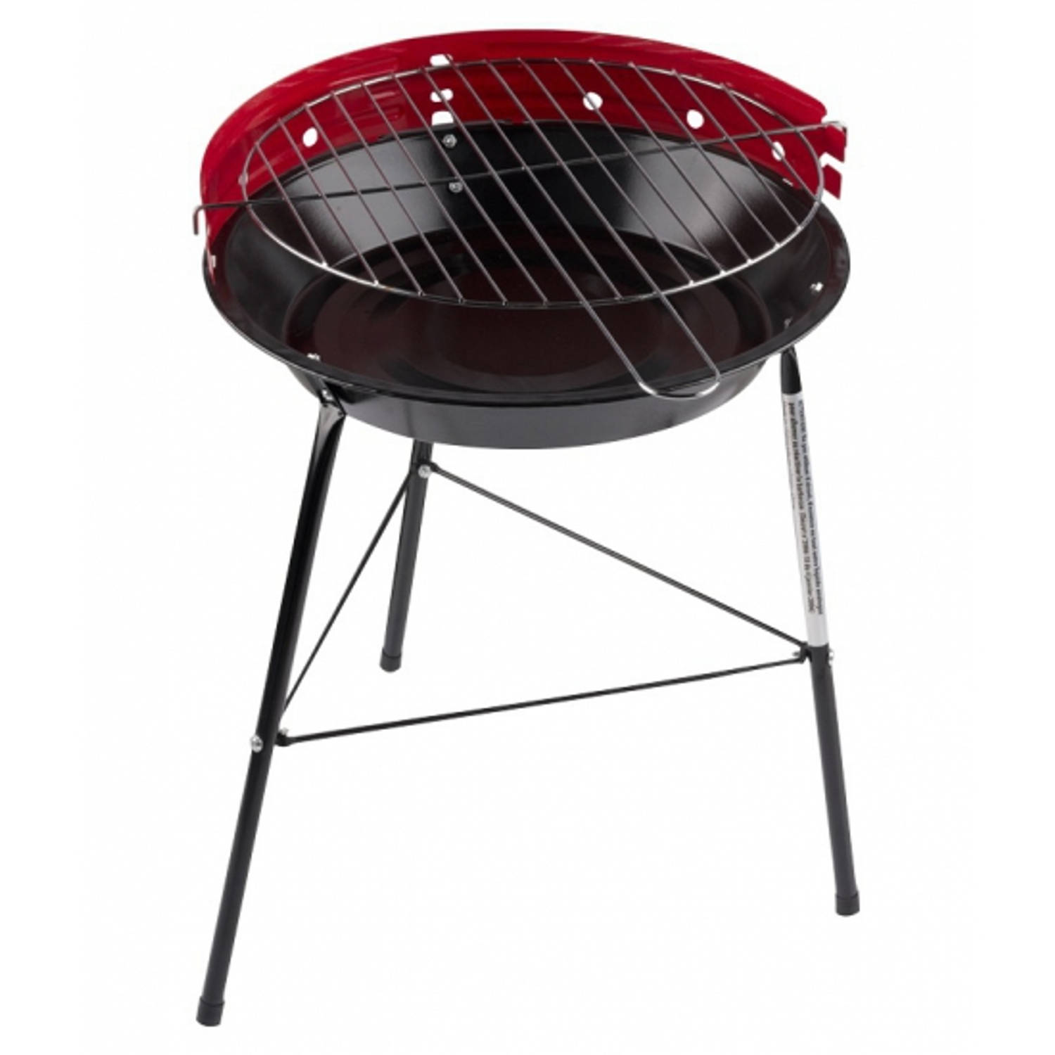 Ronde barbecue-grill rood
