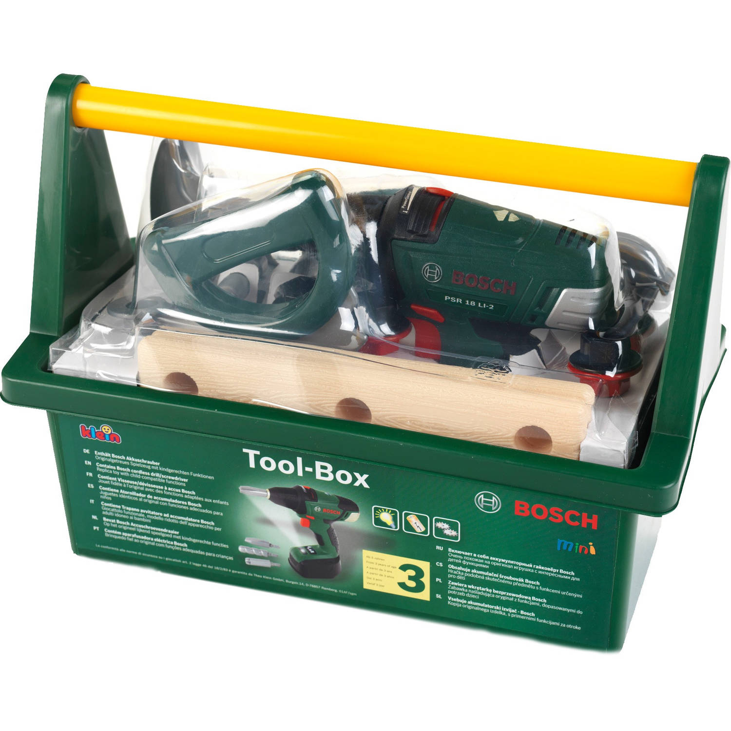 Promotie Verbinding verzekering Bosch speelgoed gereedschapskist met accuboormachine | Blokker