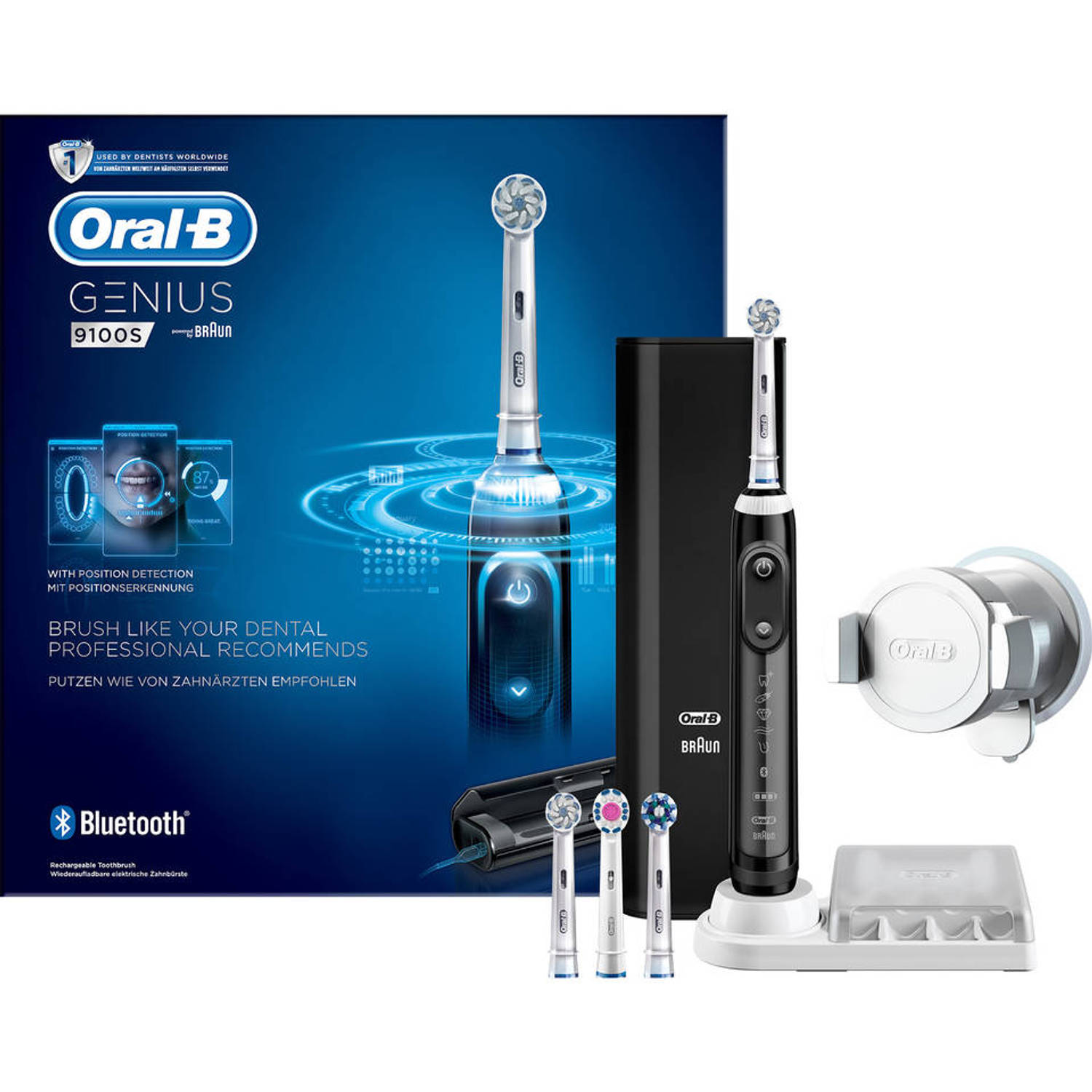 hel Vallen Christus Oral-B elektrische tandenborstel Genius 9100S zwart - 6 poetsstanden |  Blokker