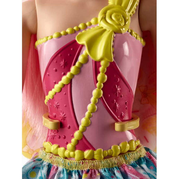 Barbie Dreamtopia pop regenboog fee - roze haar