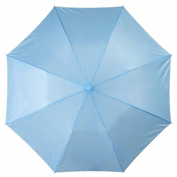 Compacte paraplu lichtblauw 56 cm - Paraplu's