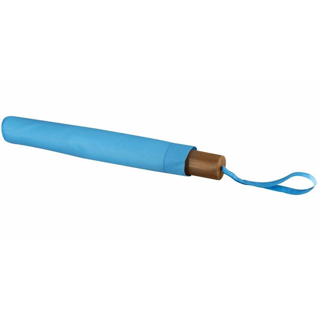 Compacte paraplu lichtblauw 56 cm - Paraplu's