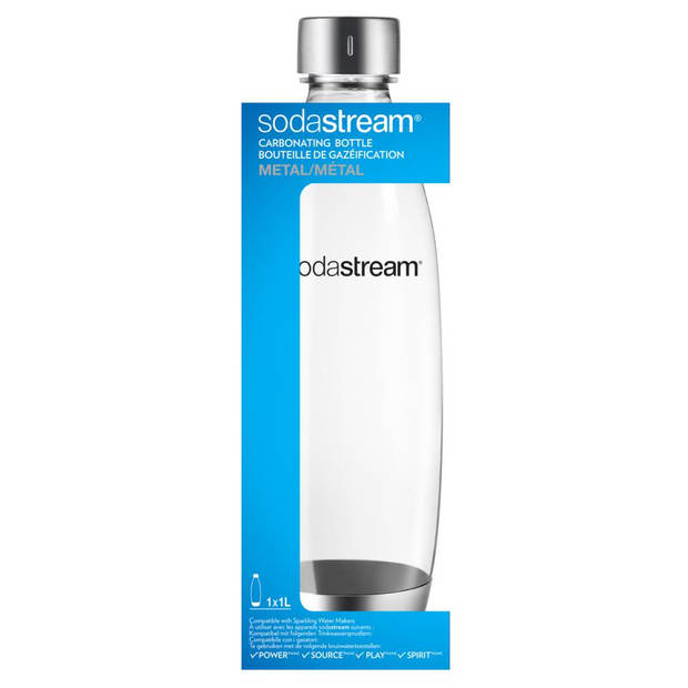SodaStream Fuse fles - 1 L - metaal