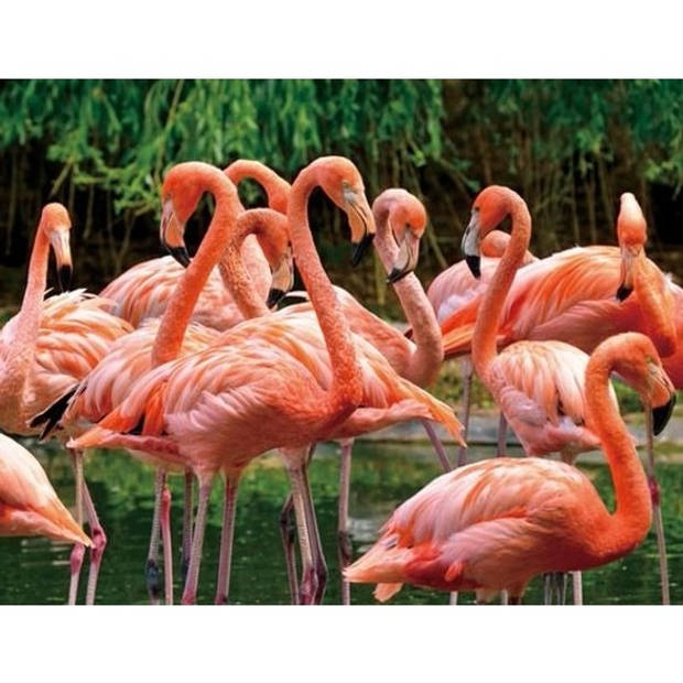 3D koelkast magneetje roze flamingo - Magneten