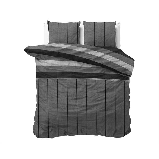 Sleeptime kees grey - dekbedovertrek: lits jumeaux (240 cm)