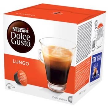 Nescafe Dolce Gusto koffiecups, Lungo, pak van 16 stuks