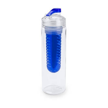 Water fles met fruitfilter blauw 700 ml - Drinkflessen