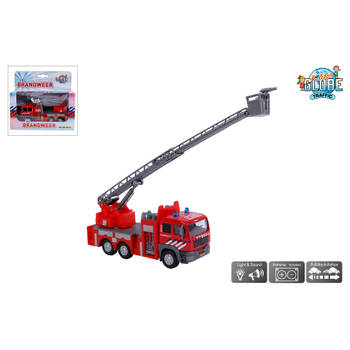 Kids Globe brandweer ladderwagen met licht en geluid