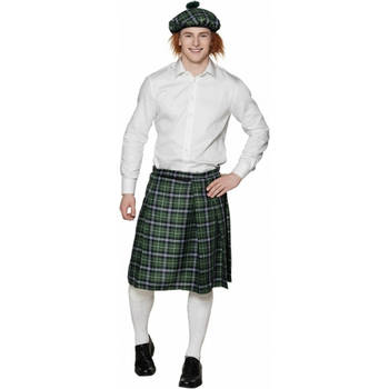 Groene Schotse verkleed rokken/kilts voor heren - Carnavalsjurken