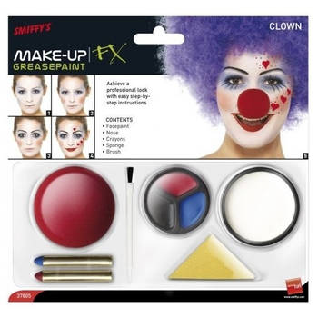 Clown schminken complete set - Schmink