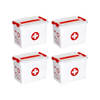 Q-line EHBO doos met inzet 9L rood - Set van 4