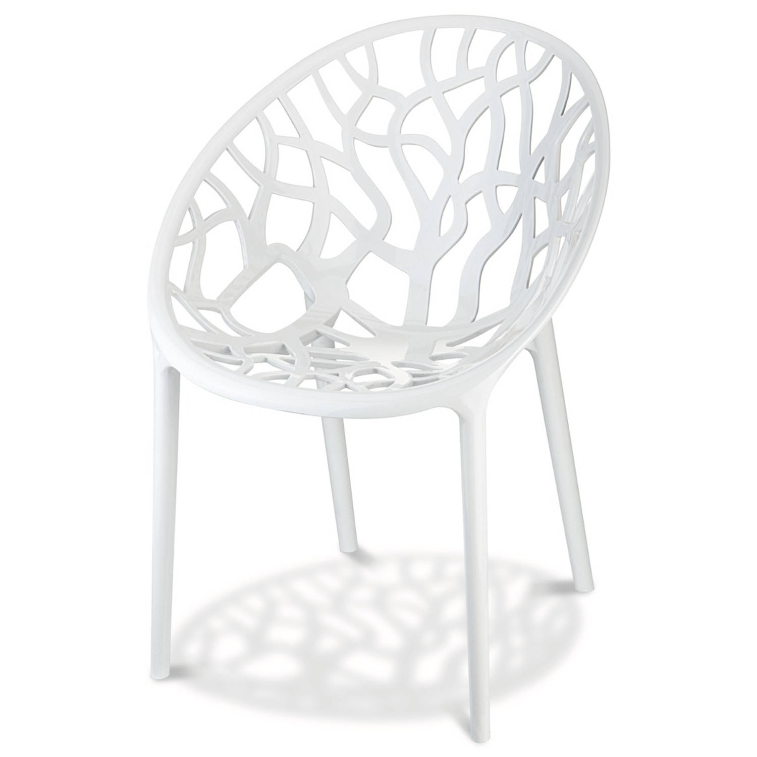 24designs stoel stapelbaar - wit | Blokker