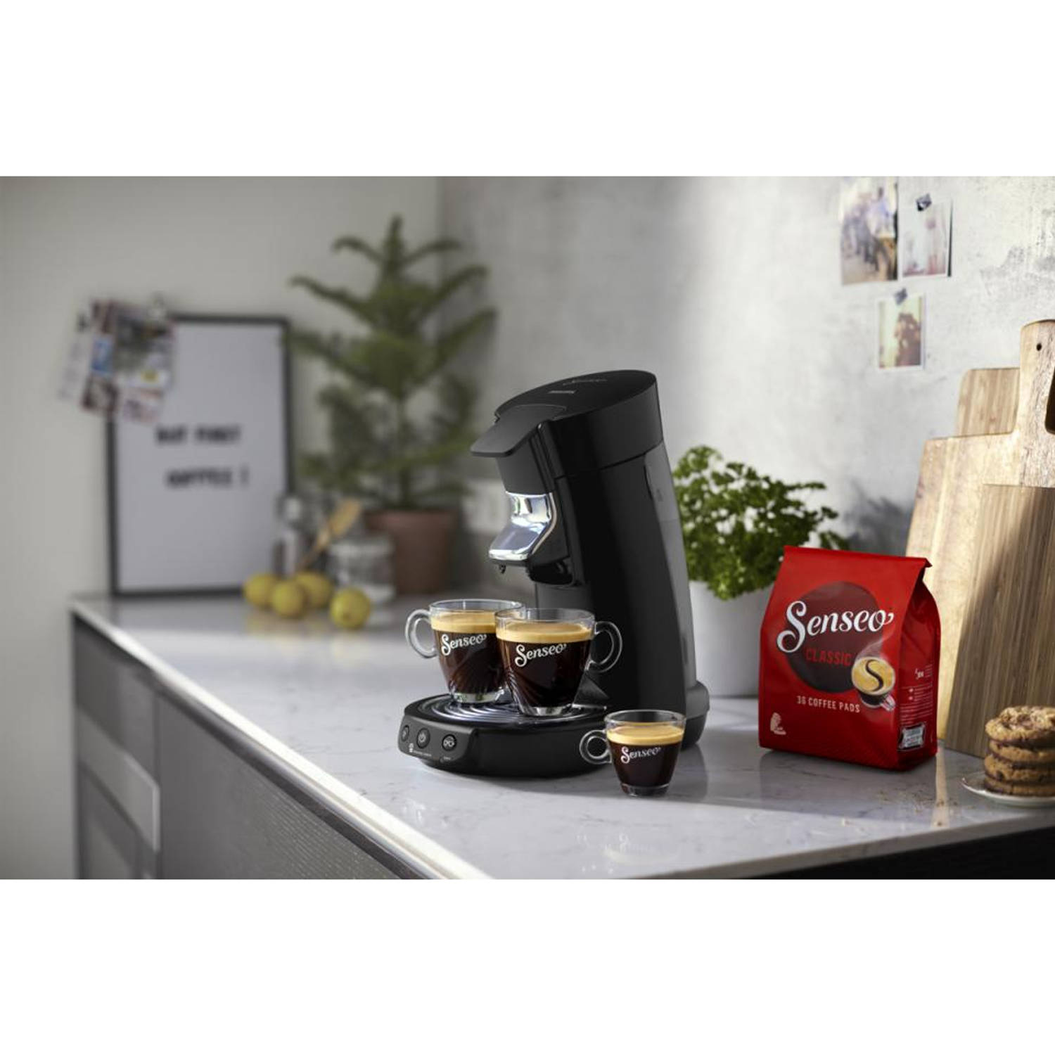 Rusteloos Archeoloog totaal Philips SENSEO® Viva Café koffiepadmachine HD6563/60 - zwart | Blokker