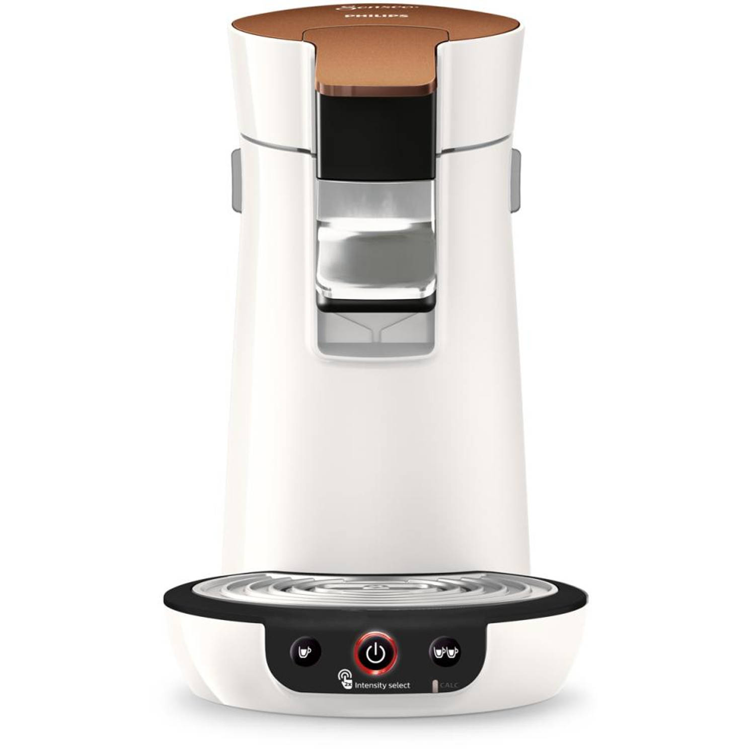 tot nu spuiten houding Philips SENSEO® Viva Café koffiepadmachine HD6569/00 - wit/koper | Blokker