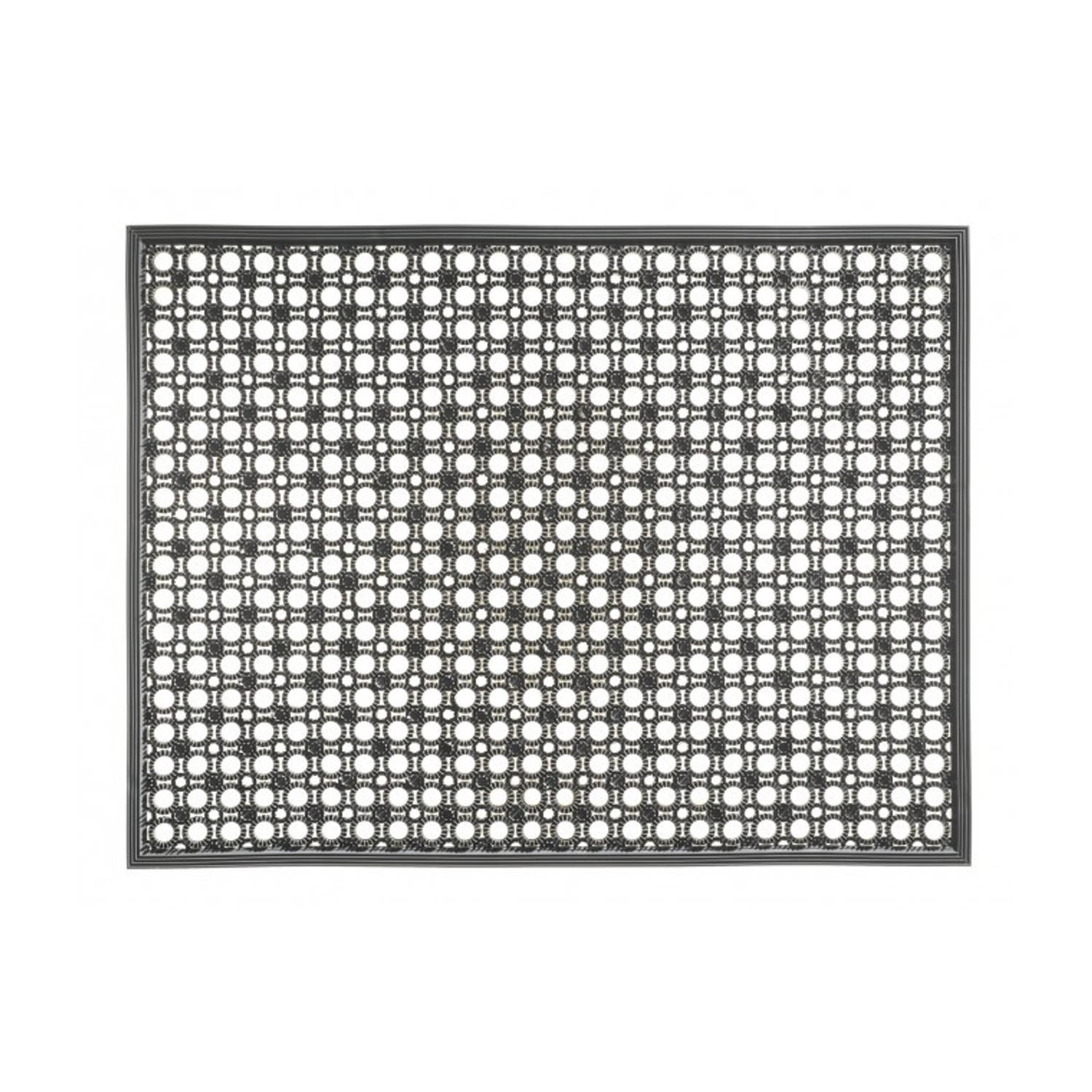 Buitenmat lizzy grijs 48x62 cm