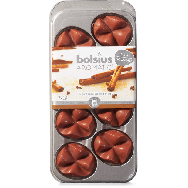 Bolsius Scented Wax Melts Pack 8 Sugar&spice