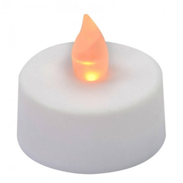 LED theelichten/waxinelichten wit 4 stuks - LED kaarsen