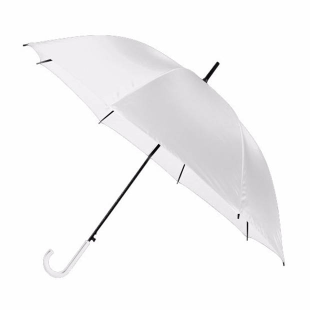 Grote paraplu wit 107 cm - Paraplu's