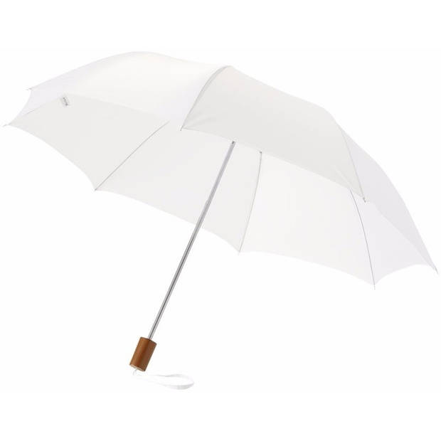 Compacte paraplu wit 56 cm - Paraplu's