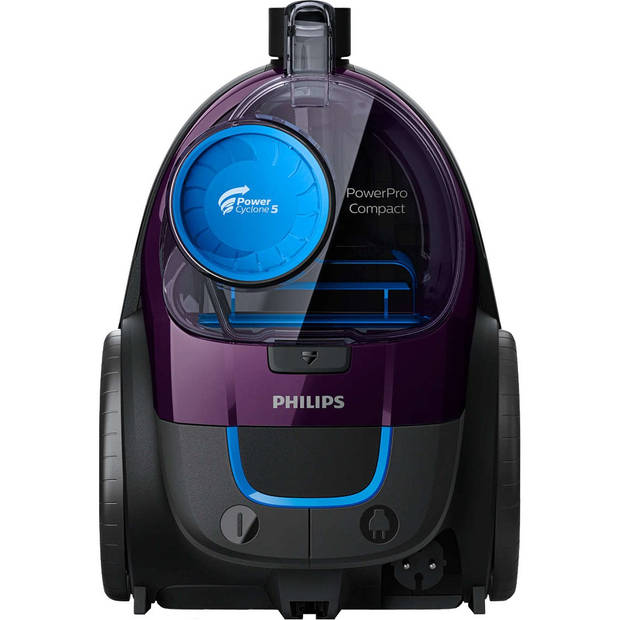 Philips zakloze stofzuiger PowerPro Compact FC9333/09 - paars/zwart