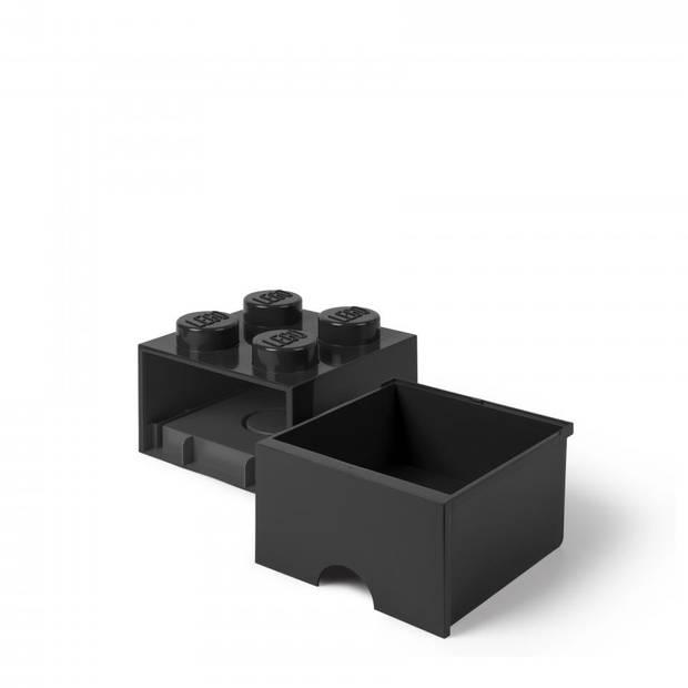 LEGO Brick 4 opberglade - zwart