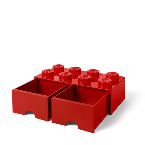 LEGO Brick 8 opberglade - rood