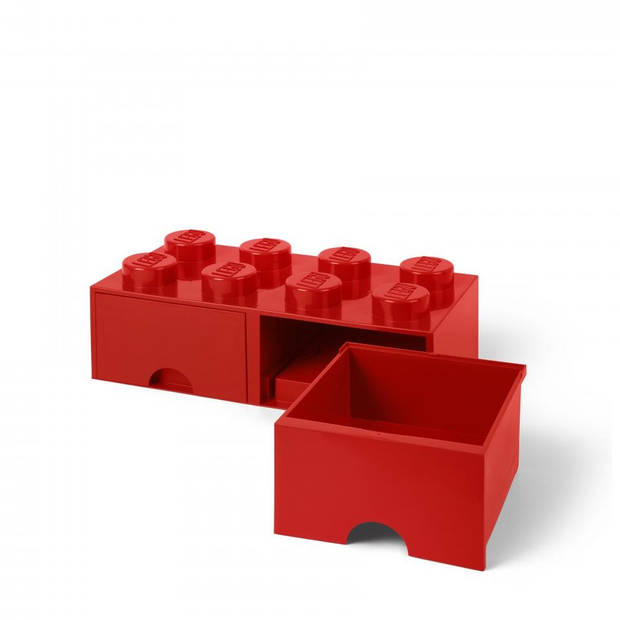 LEGO Brick 8 opberglade - rood