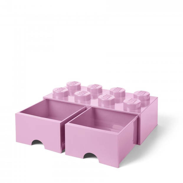 LEGO Brick 8 opberglade - light purple