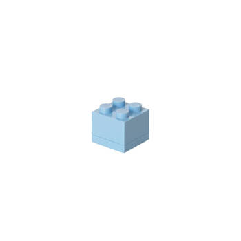 LEGO - Set van 2 - Opbergbox Mini 4, Lichtblauw - LEGO