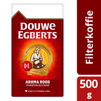 Douwe Egberts Aroma Rood filterkoffie 500 g