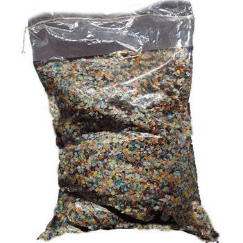 Grootverpakking gekleurde confetti 25 kg - Confetti