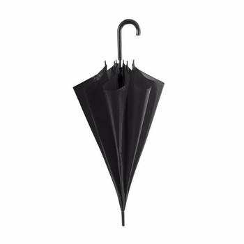 Zwarte automatische paraplu 107 cm - Paraplu's