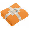 Oranje fleece deken - Plaids