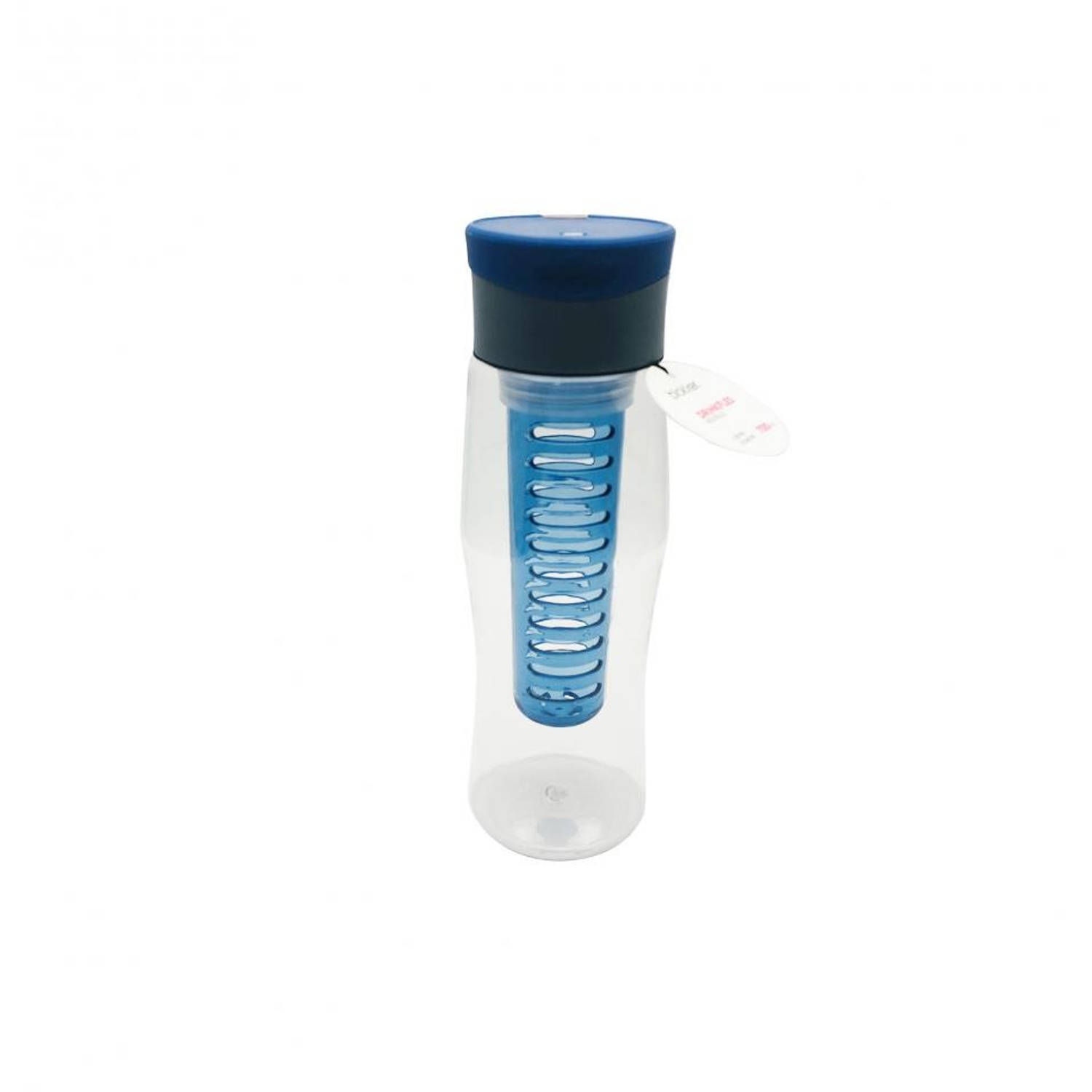Meer dan wat dan ook Verzorgen woede Blokker waterfles met infuser - donkerblauw - 700 ml | Blokker